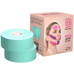 Набор тейпов для лица BB SUPER SOFT™ 2,5 см × 10 м хлопок цвет мята
