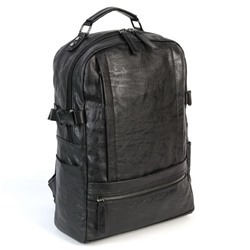 Мужской дорожный рюкзак из эко кожи 0917 Блек