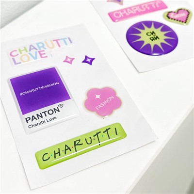 Набор наклеек, CHARUTTI Love (pantone)