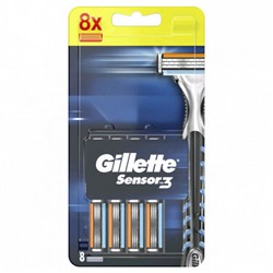 Gillette Sensor 3 (8шт) (на блистере) EvroPack orig