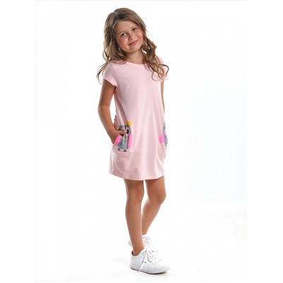 Платье "Сова" (98-122см) UD 4496-1(2) розовый