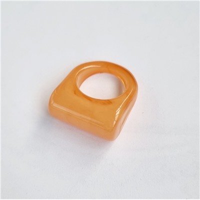 Кольцо, оранжевый, пластик, арт 032.319