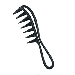 Dewal Гребень для волос / Эконом CO-6841, пластик, 18 см, черный