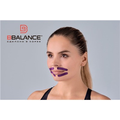 Набор тейпов для лица BB FACE PACK 2,5 см × 10 м шелк фиолетовый