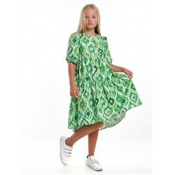 Платье (128-146см) UD 7927-1(3) зеленые узоры