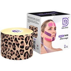 Тейп для лица BB FACE TAPE™ 5 см × 5 м хлопок леопард