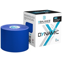 Нейлоновый кинезио BBTape™ Dynamic Tape MAX 5 см × 5 м темно-синий