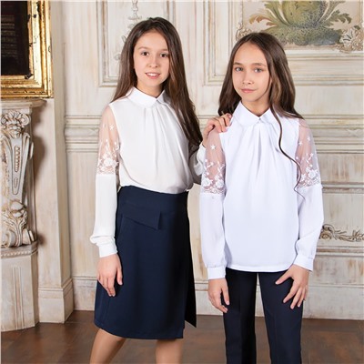 Блузка для девочки длинный рукав Соль&Перец, Артикул:SP004