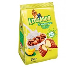 «Leonardo», готовый завтрак «Подушечки со вкусом банана», 250 гр. KDV