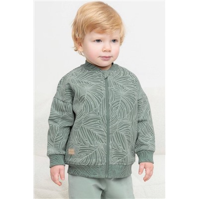 Куртка с принтом для мальчика КР 302410/зеленый мох,тропики к460 жакет