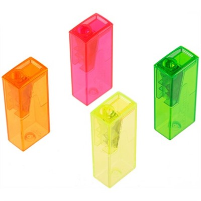 Точилка пластиковая Faber-Castell 1 отверстие, контейнер, ассорти, флуоресц.цвета 581525