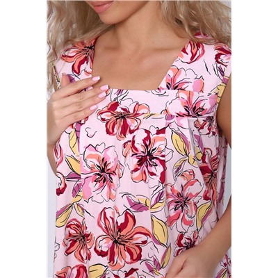 Женская ночная сорочка 59141 (Розовый)