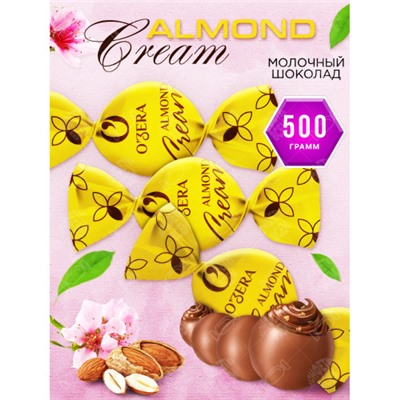 «O'Zera», конфеты шоколадные Миндаль Almond cream (упаковка 0,5 кг) KDV