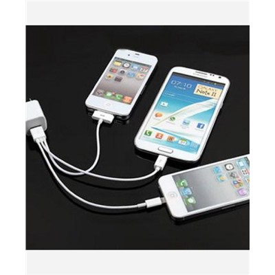 Универсальный кабель 3 в 1 для зарядки от usb для iPhone, IPad и Mini Usb-совместимых девайсов 904653
