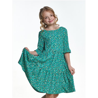 Платье (122-146см) 22-7809-2(3) зеленый