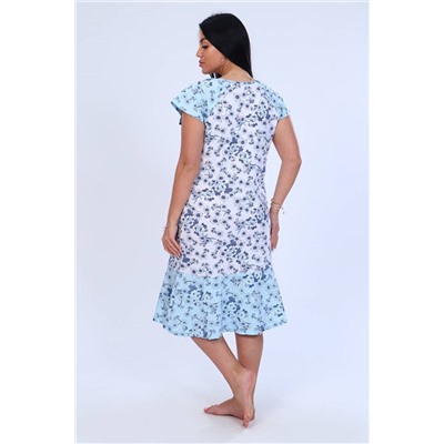 Женская ночная сорочка 24268 (Голубой)