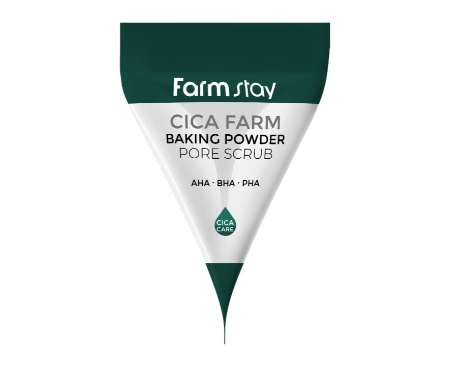 Cica farm pore scrub. Скраб для лица Farmstay cica Farm Baking Powder Pore Scrub. Farmstay cica Farm Regenerating solution Cream пробник.